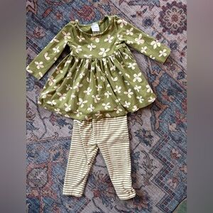 Hanna Andersson Skater Dress and Leggings Set